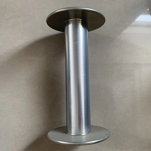 An aluminum flanged bobbin is a spool or reel made of aluminum